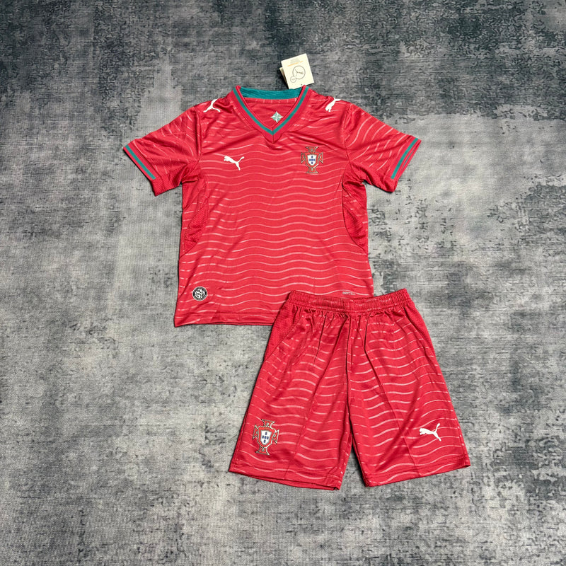 Camisa Portugal 2026 Home – Kit Infantil