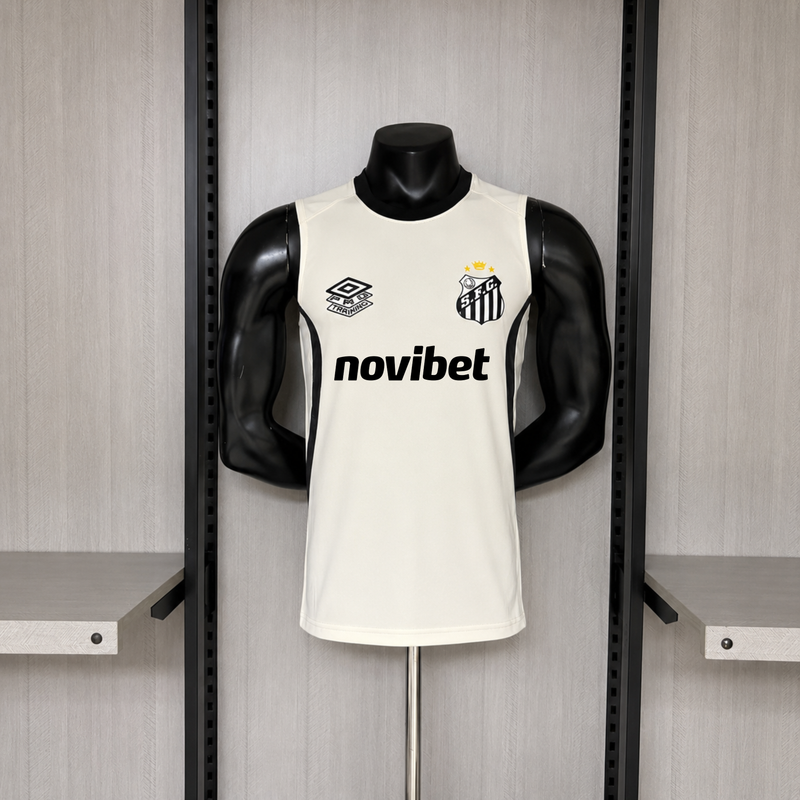 Camisa Santos 2026 Treino sem Manga – Jogador com patrocínios