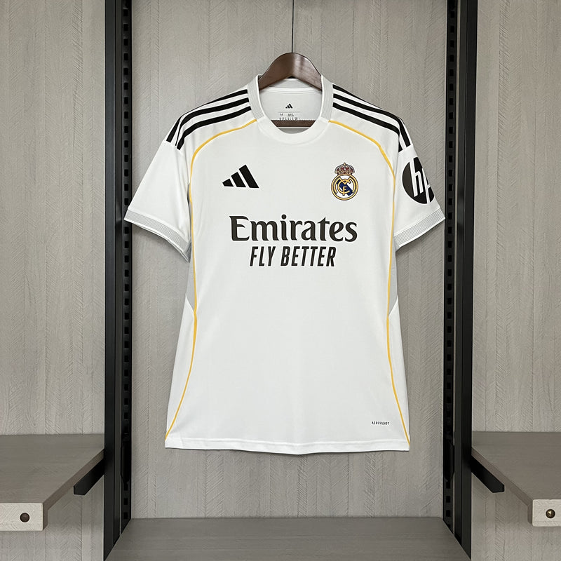 Camisa Real Madri 2026 Home – Torcedor com patrocínios